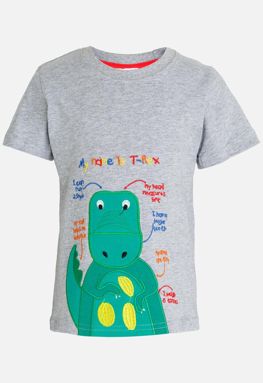 Pop Candy - Printed Short Sleeve Tee Grey