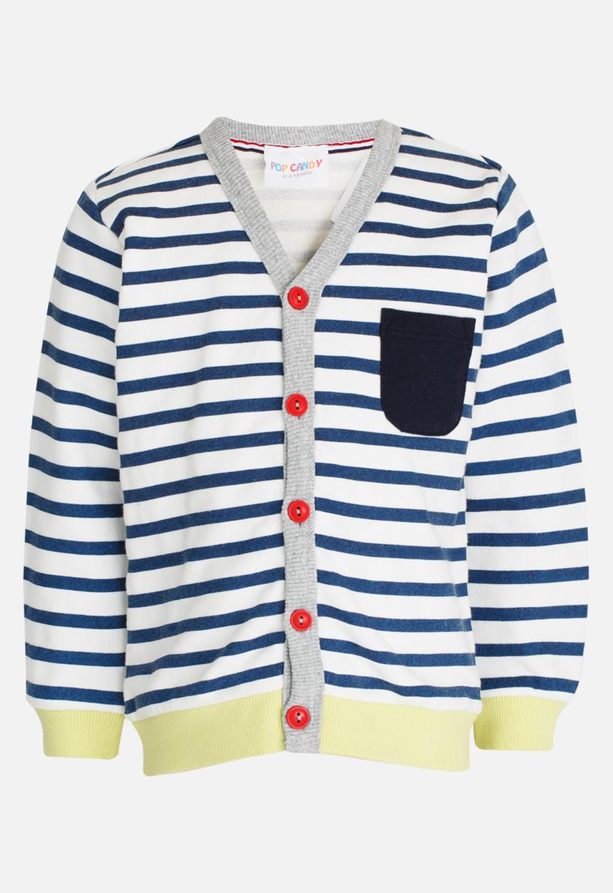 Pop Candy - Boys Stripe Cardigan Multi-colour