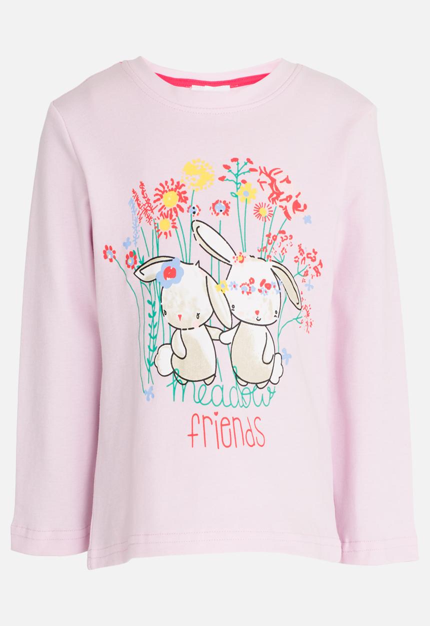 Pop Candy - Printed Sweat Top Mid Pink