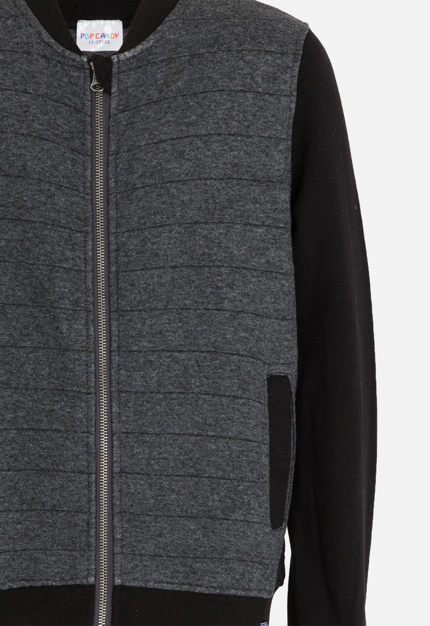 Pop Candy - Colour block bomber jacket - dark grey 