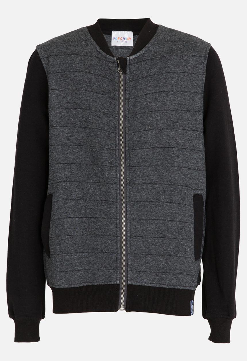 Pop Candy - Colour block bomber jacket - dark grey 