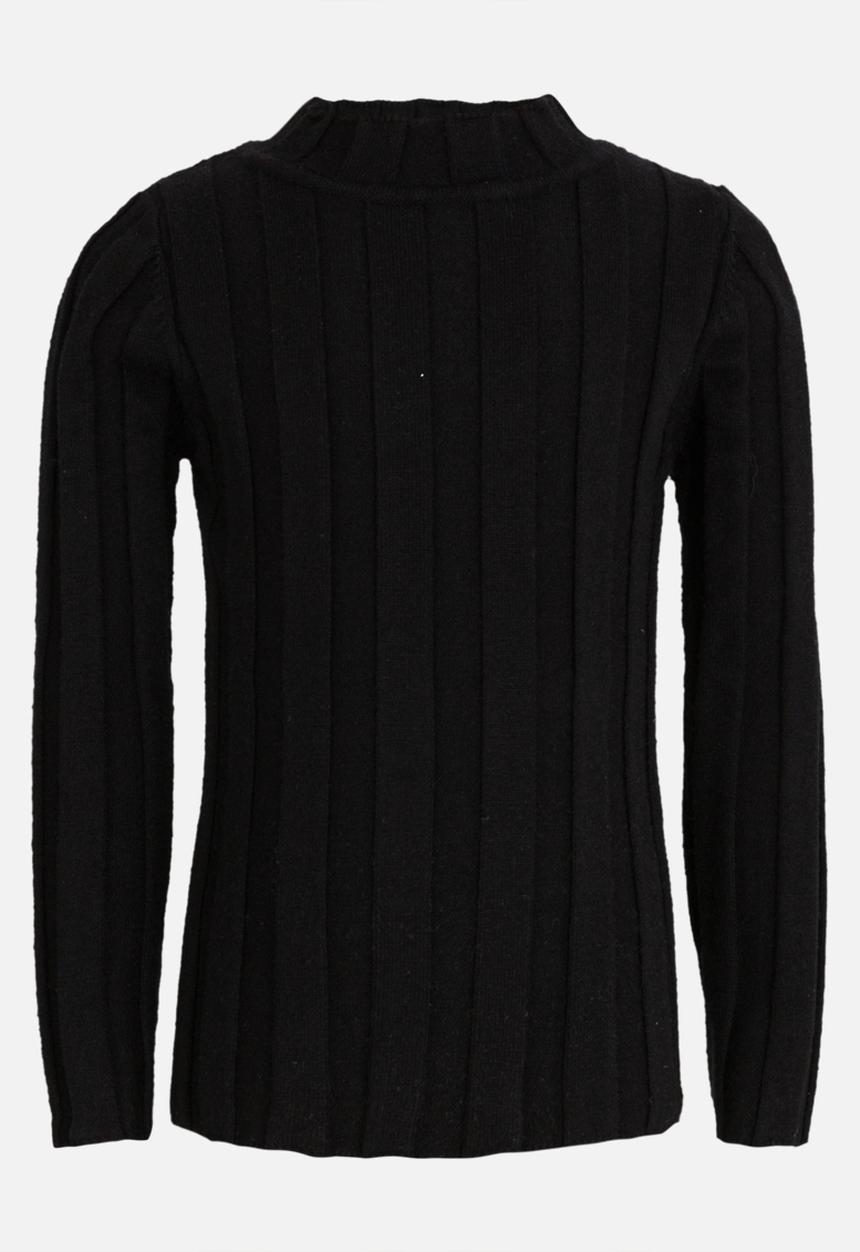 Pop Candy - Girls  Mock Neck Long Sleeve Top Black