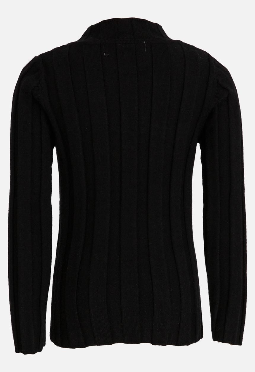 Pop Candy - Girls  Mock Neck Long Sleeve Top Black