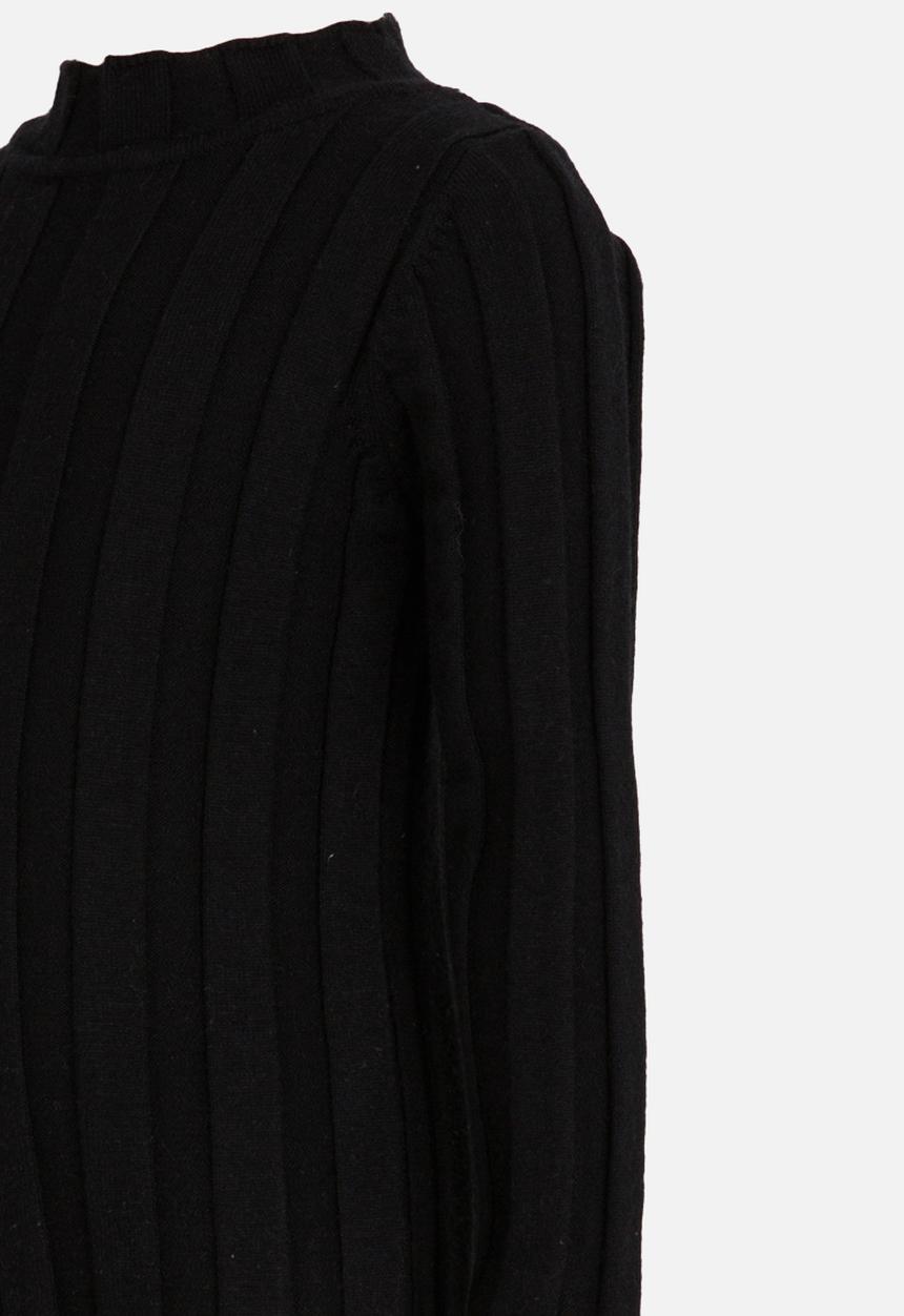 Pop Candy - Girls  Mock Neck Long Sleeve Top Black