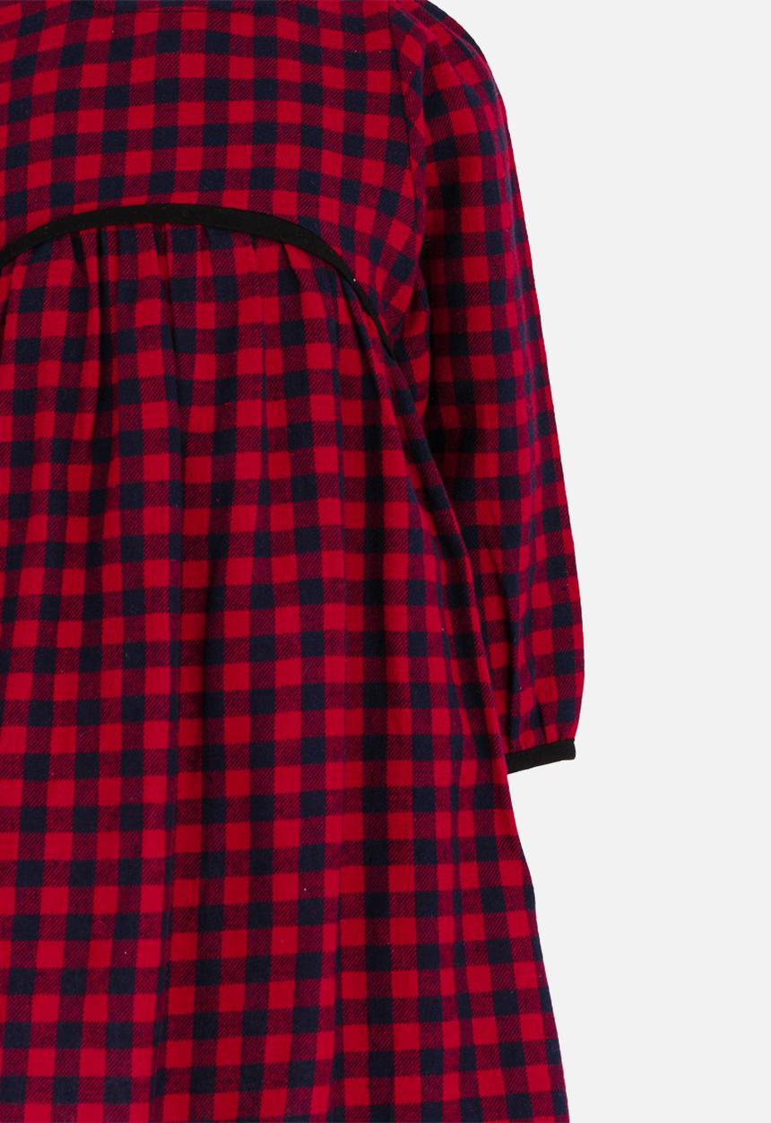 Pop Candy - Long Sleeve Printed Dress Red