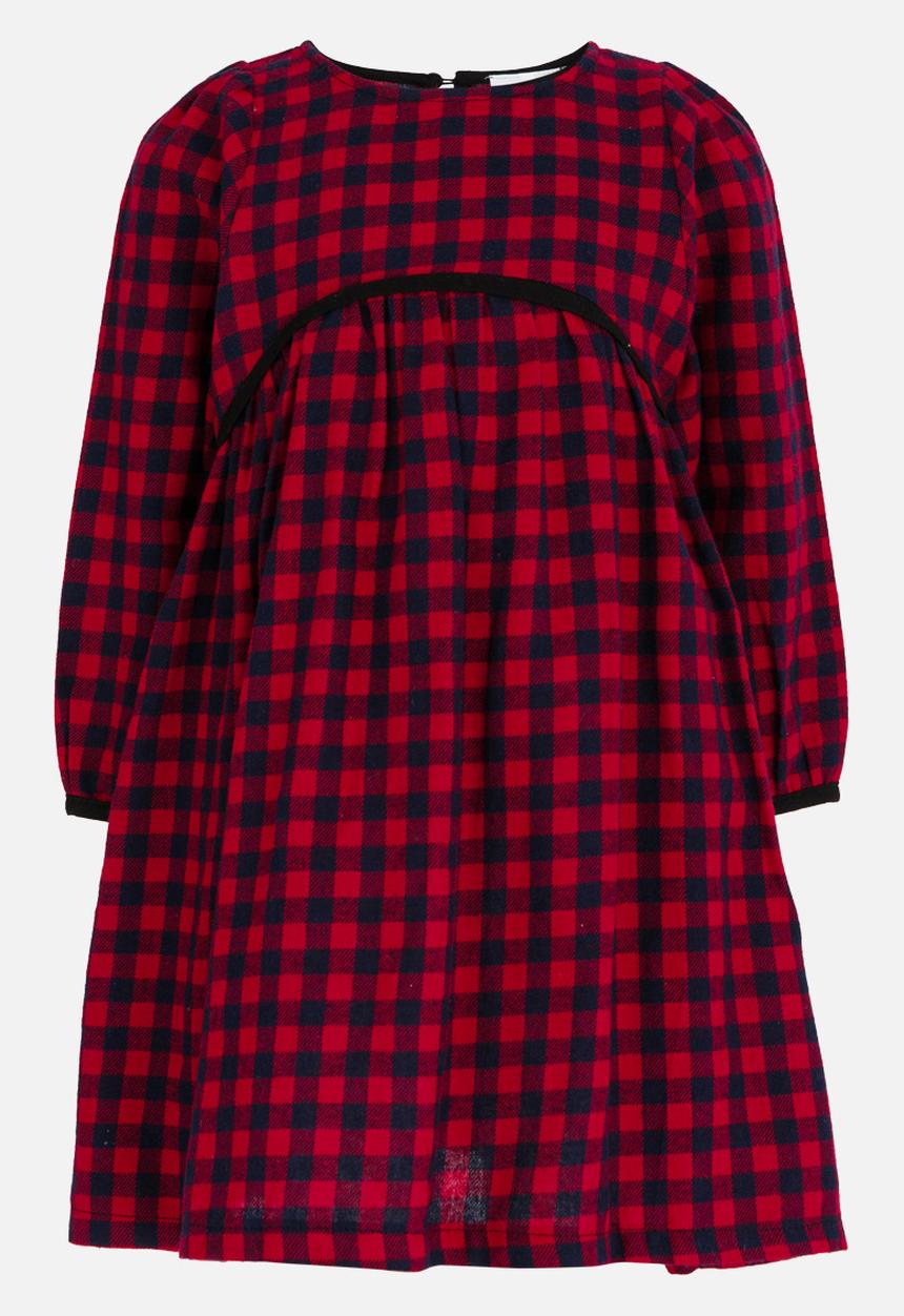 Pop Candy - Long Sleeve Printed Dress Red
