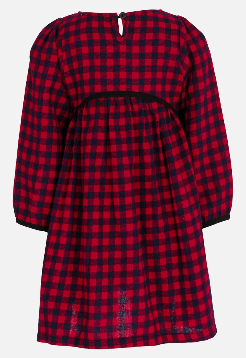 Pop Candy - Long Sleeve Printed Dress Red