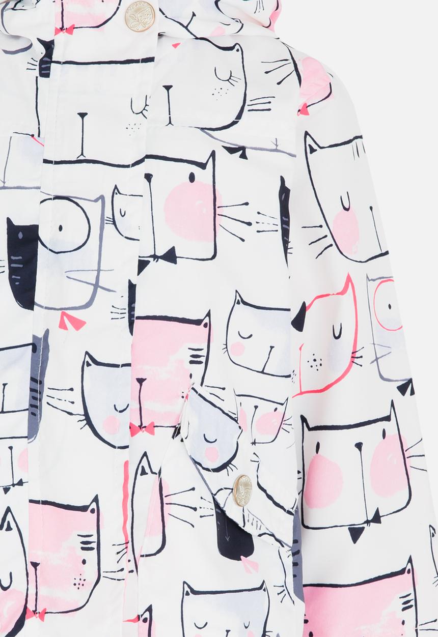 Pop Candy - Girls Printed Hoodie White