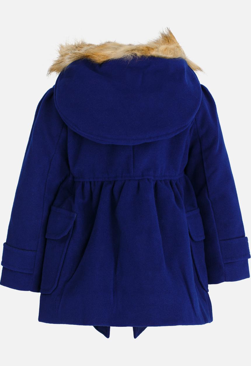 Pop Candy - Girls Hooded  Coat Cobalt