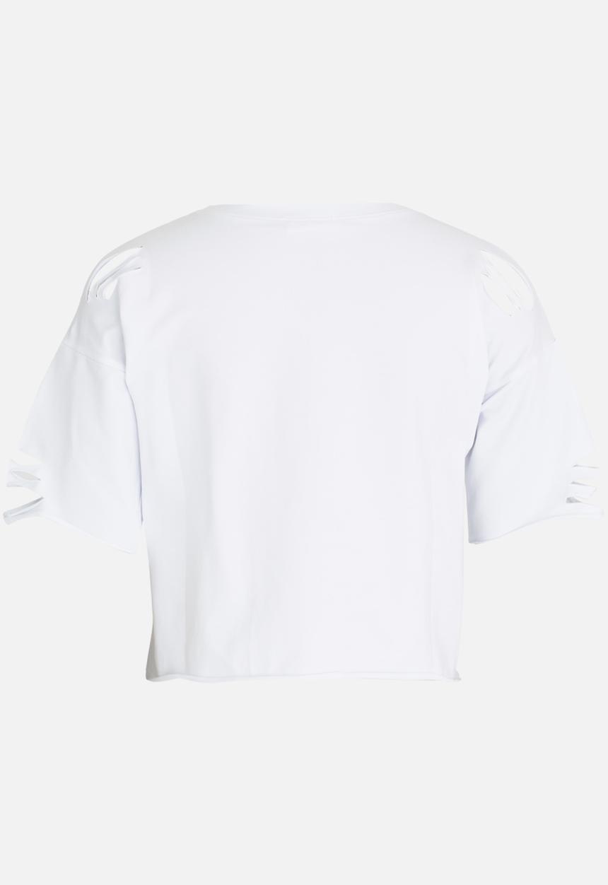 Pop Candy - Girls Statement Tee White