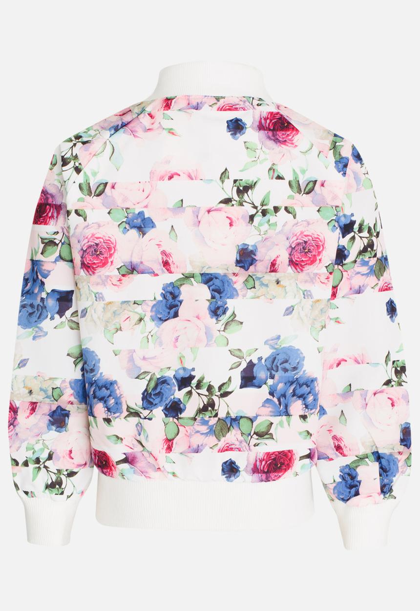 Pop Candy - Printed Bomber Jacket Mid Pink