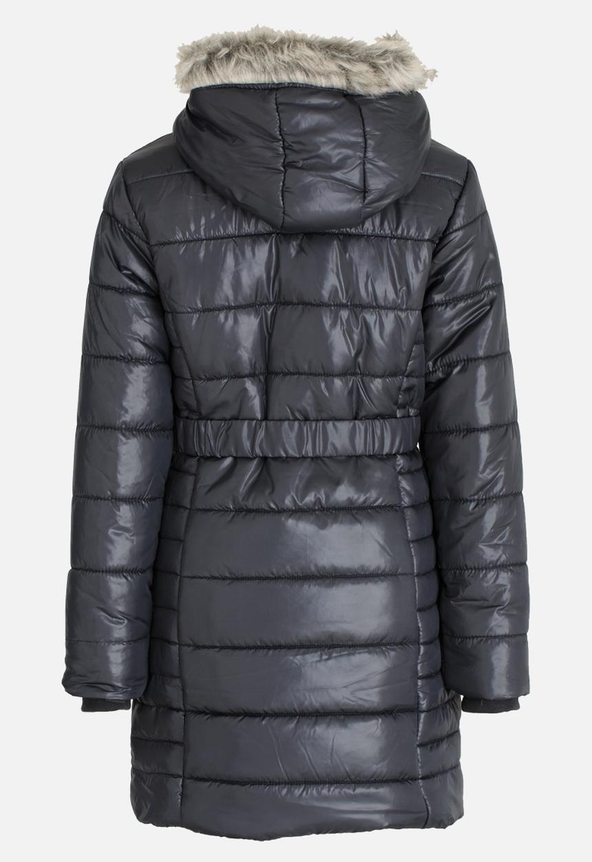 Pop Candy - Puffer hooded jacket - charcoal