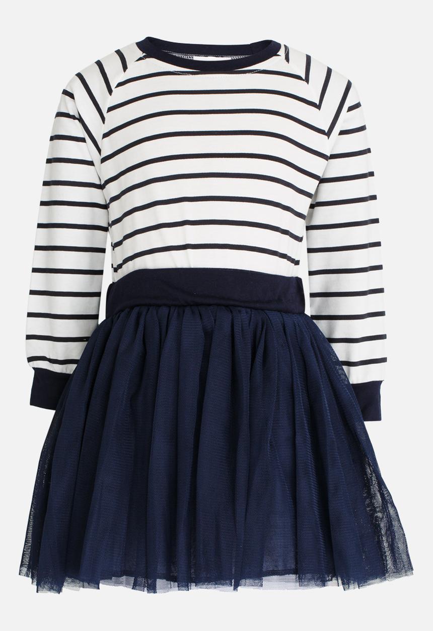 Pop Candy - Long Sleeve Tutu Dress Navy