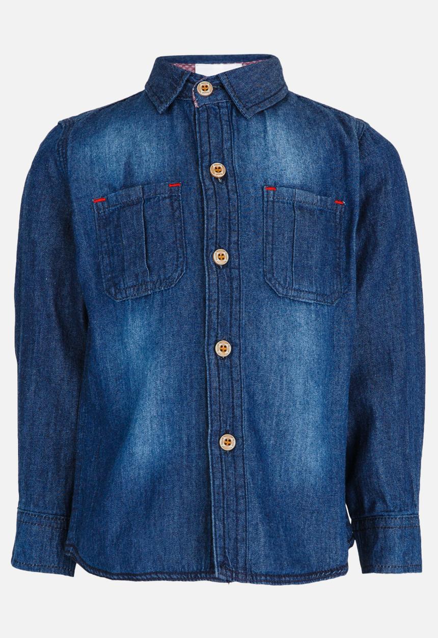 Pop Candy - Denim long sleeve shirt - blue