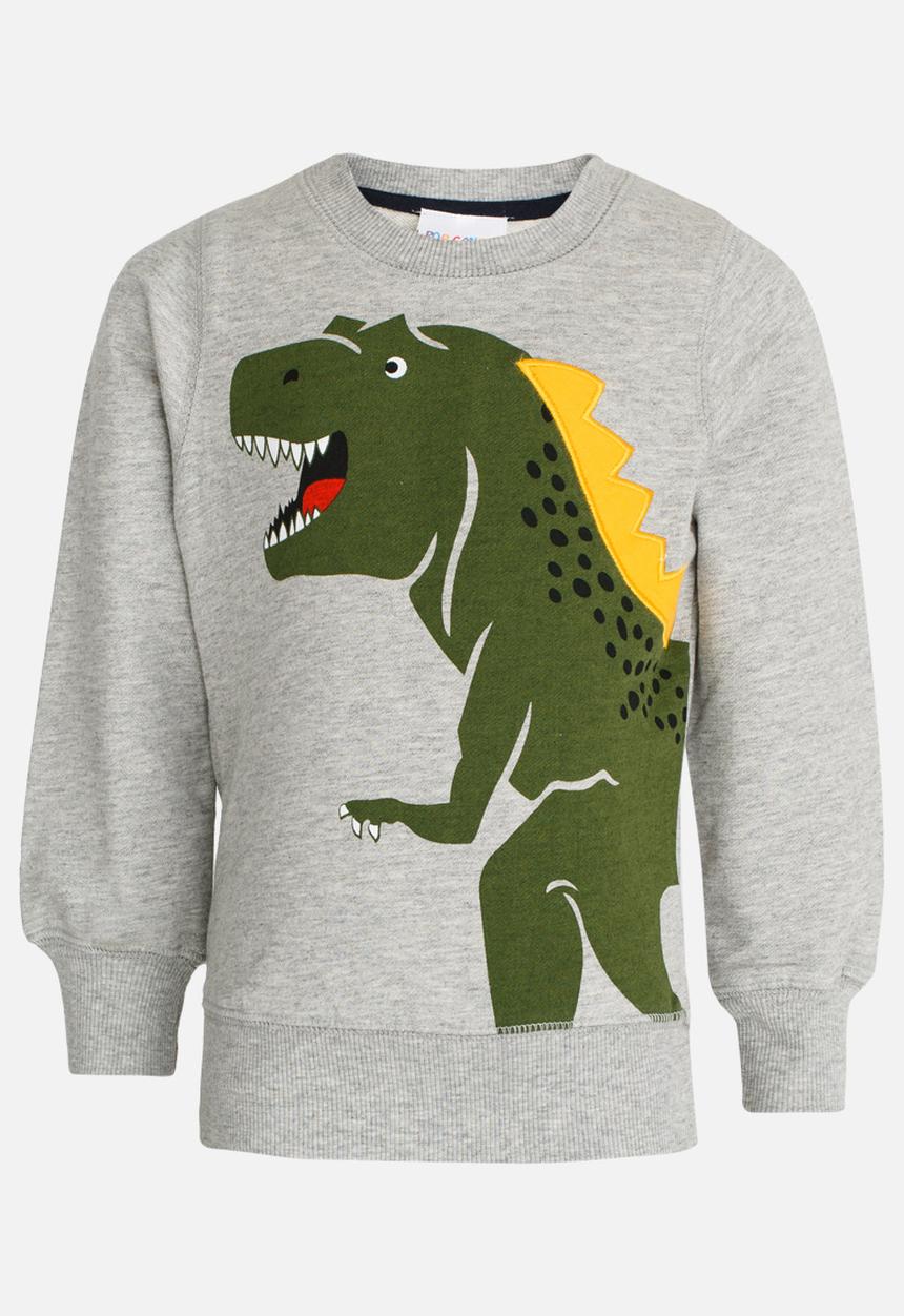 Pop Candy - Printed Sweat Top Grey