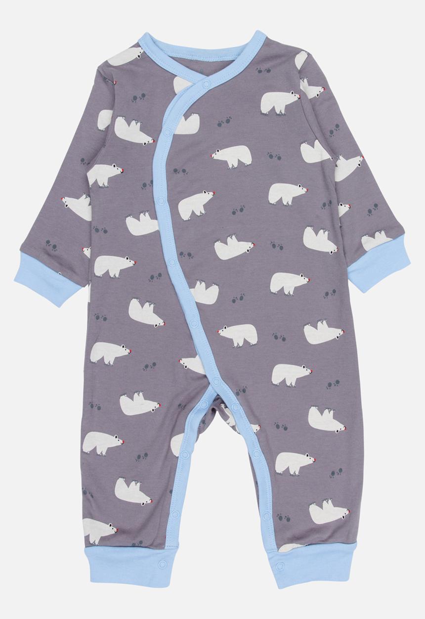 Pop Candy - Printed Sleepsuit Grey