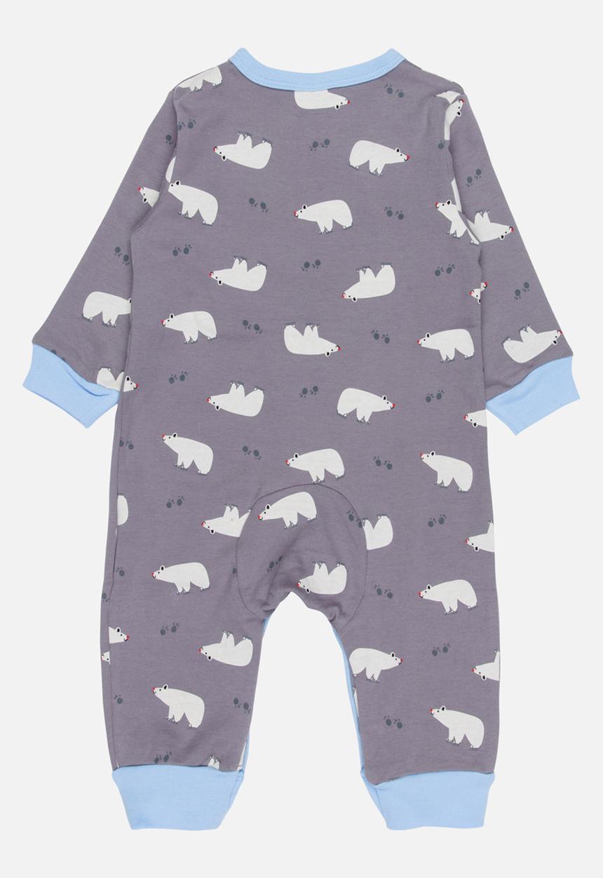 Pop Candy - Printed Sleepsuit Grey