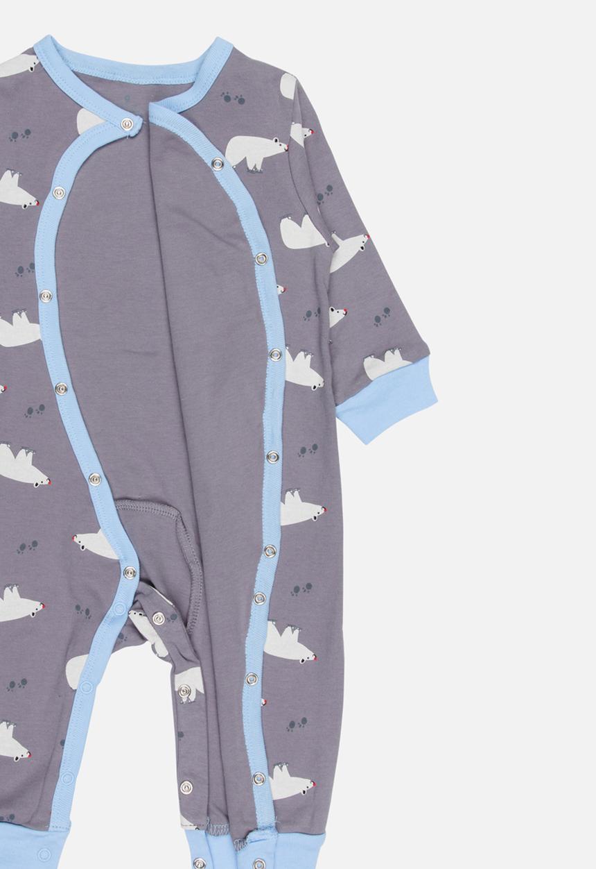 Pop Candy - Printed Sleepsuit Grey