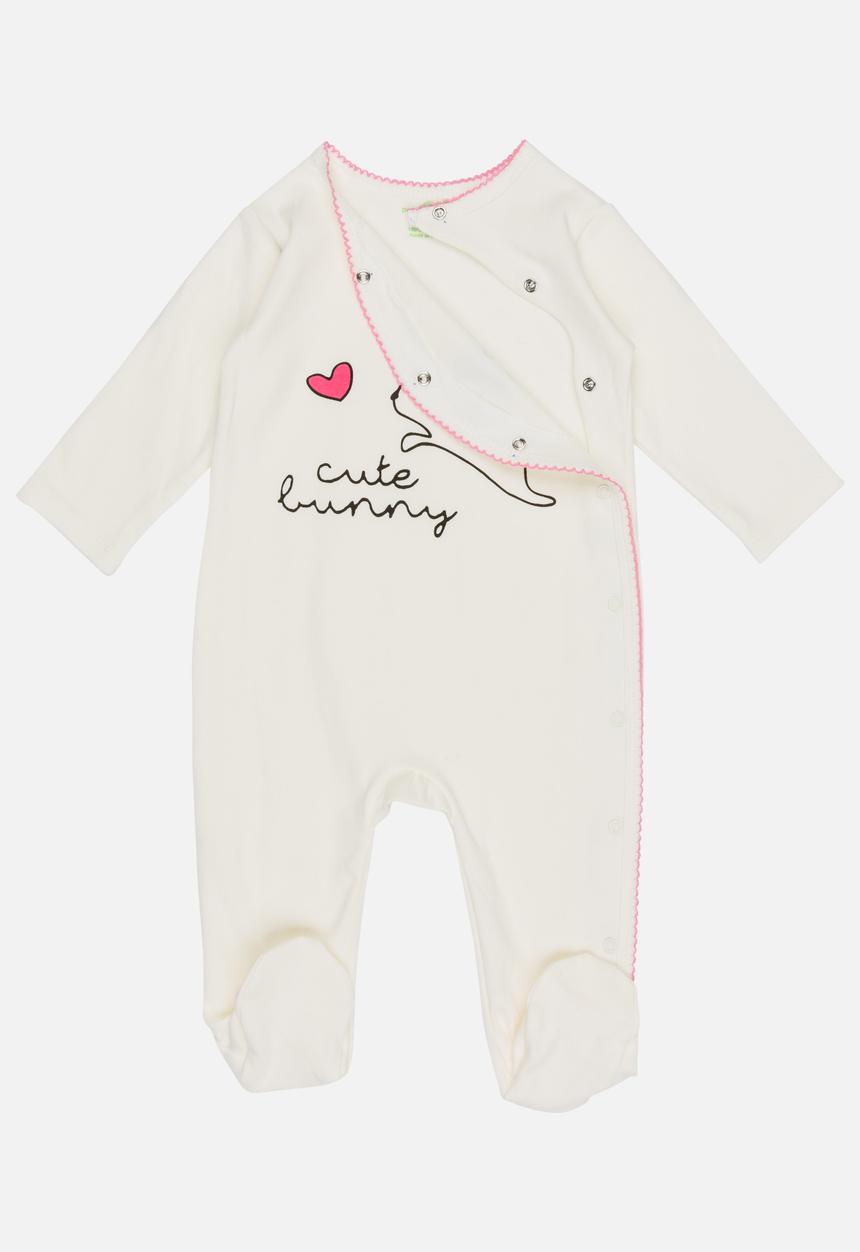 Pop Candy - 2 Pack Printed Bodysuit Set Off White