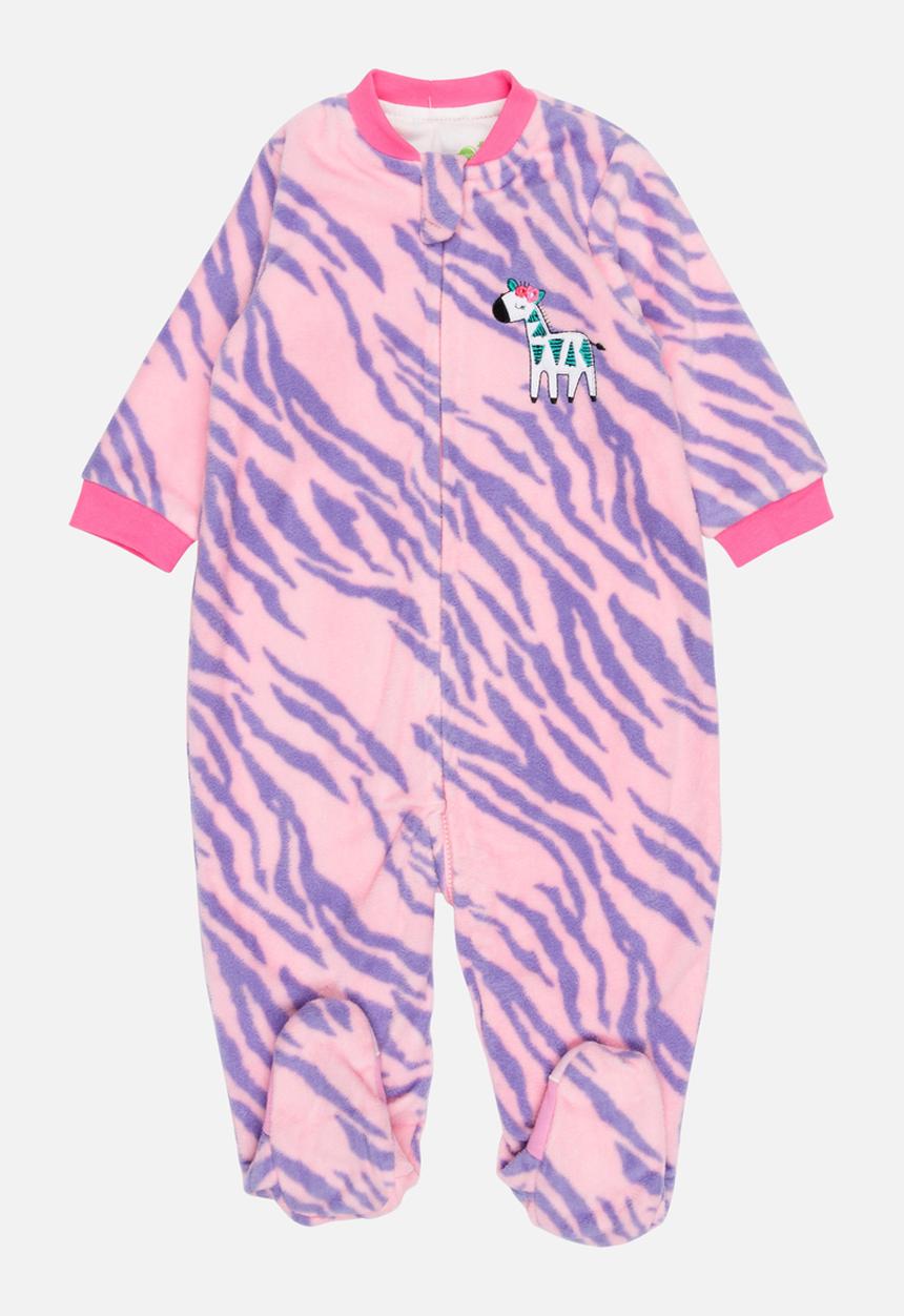 Pop Candy - Printed giraffe bodysuit - pink & purple