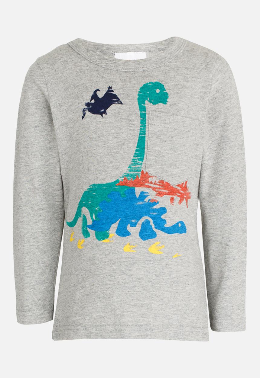 Pop Candy - Printed Tee Grey Melange
