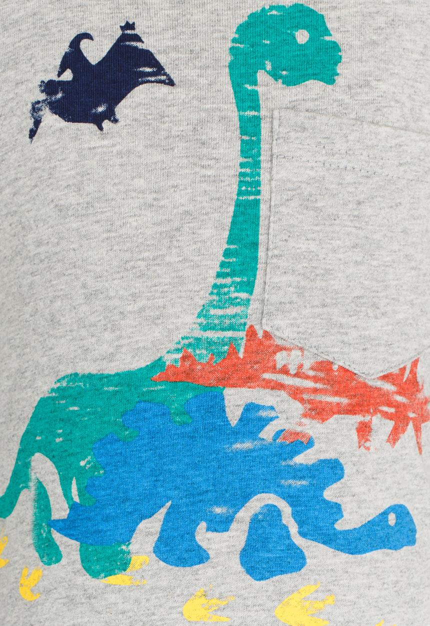 Pop Candy - Printed Tee Grey Melange