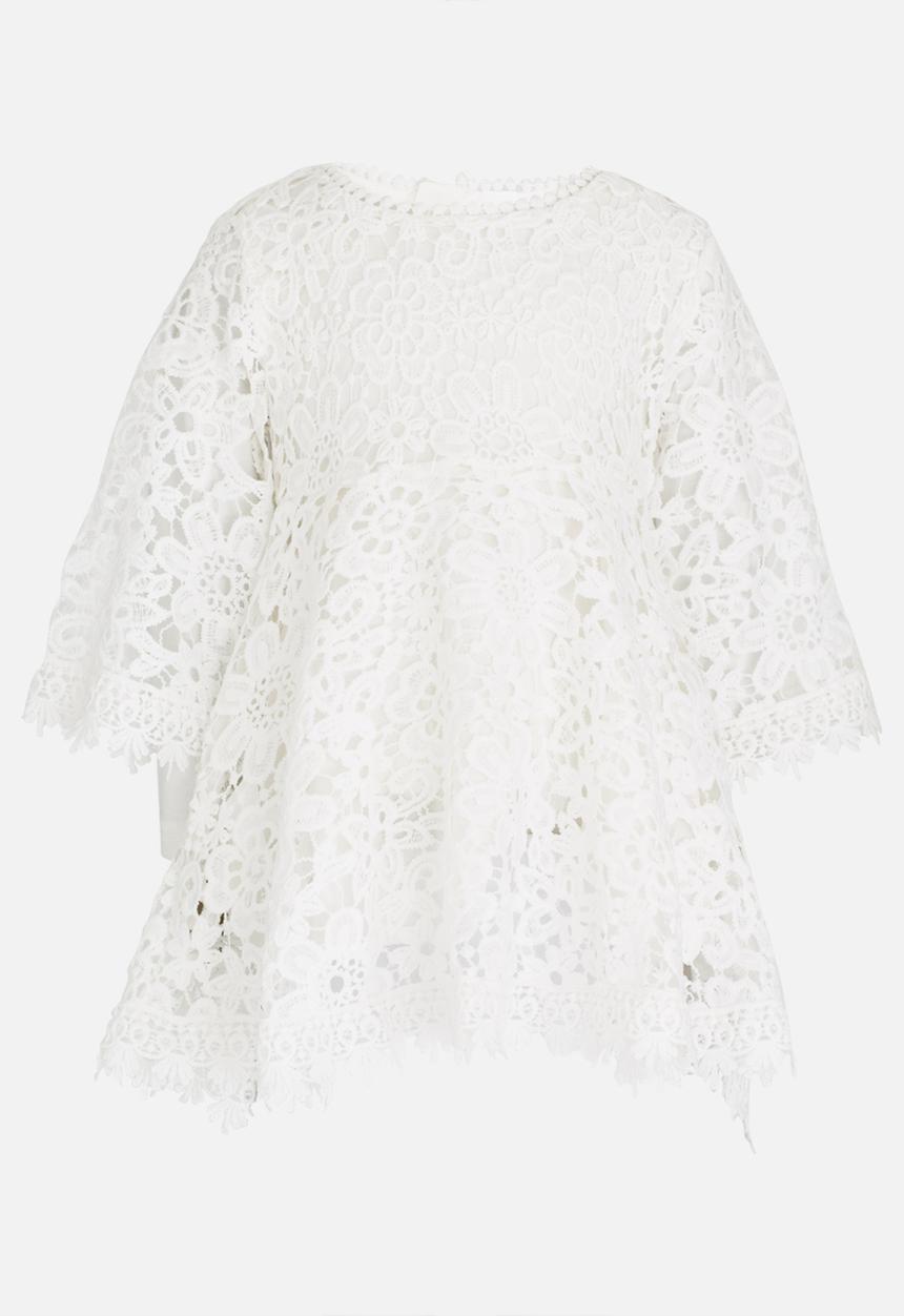 Pop Candy - Lace Bell Sleeve Dress White