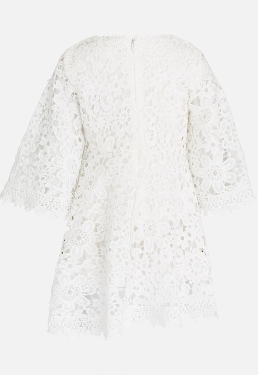 Pop Candy - Lace Bell Sleeve Dress White