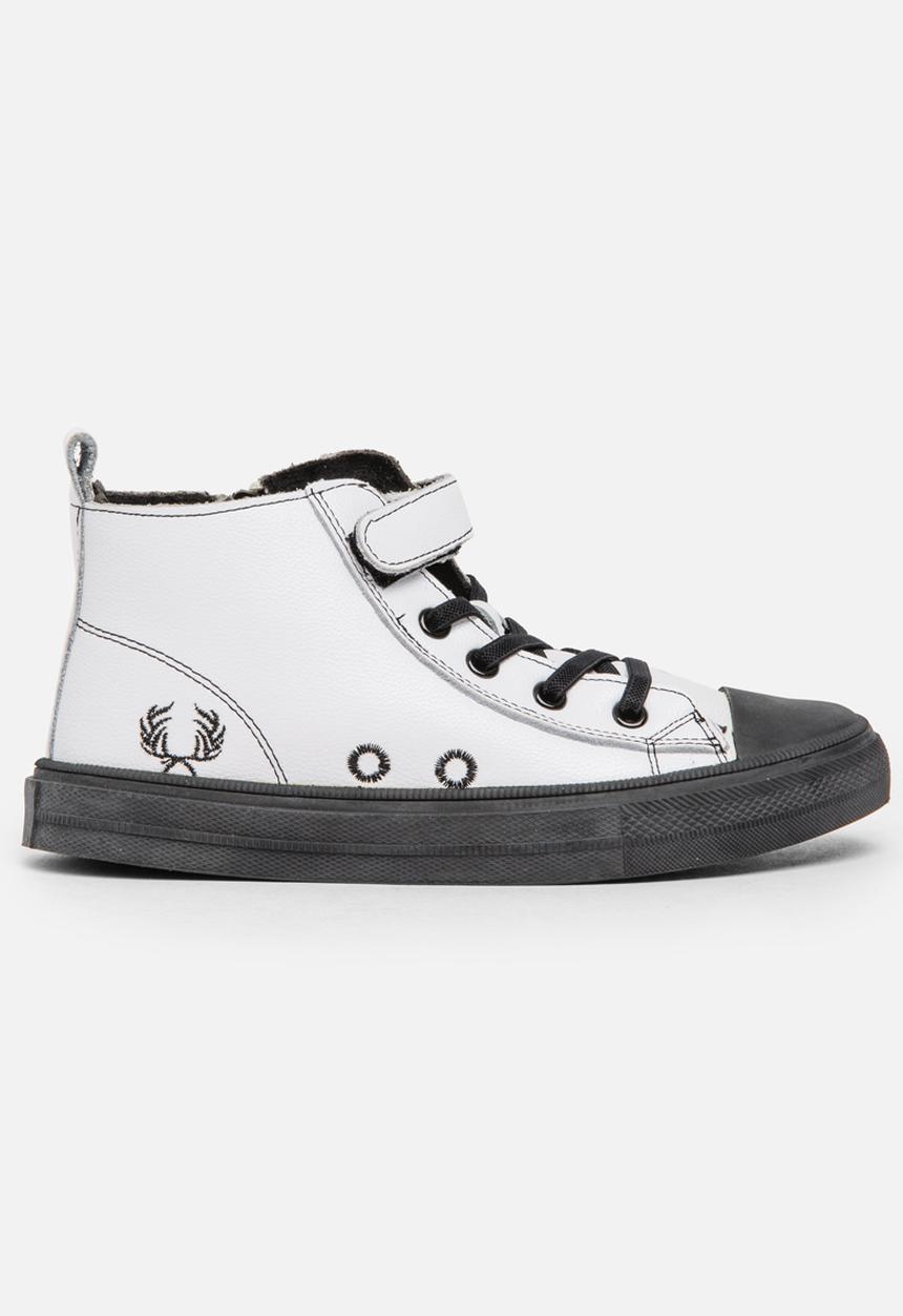 Pop Candy - Boys Hi Top Sneaker White
