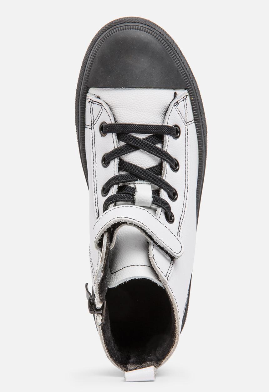 Pop Candy - Boys Hi Top Sneaker White