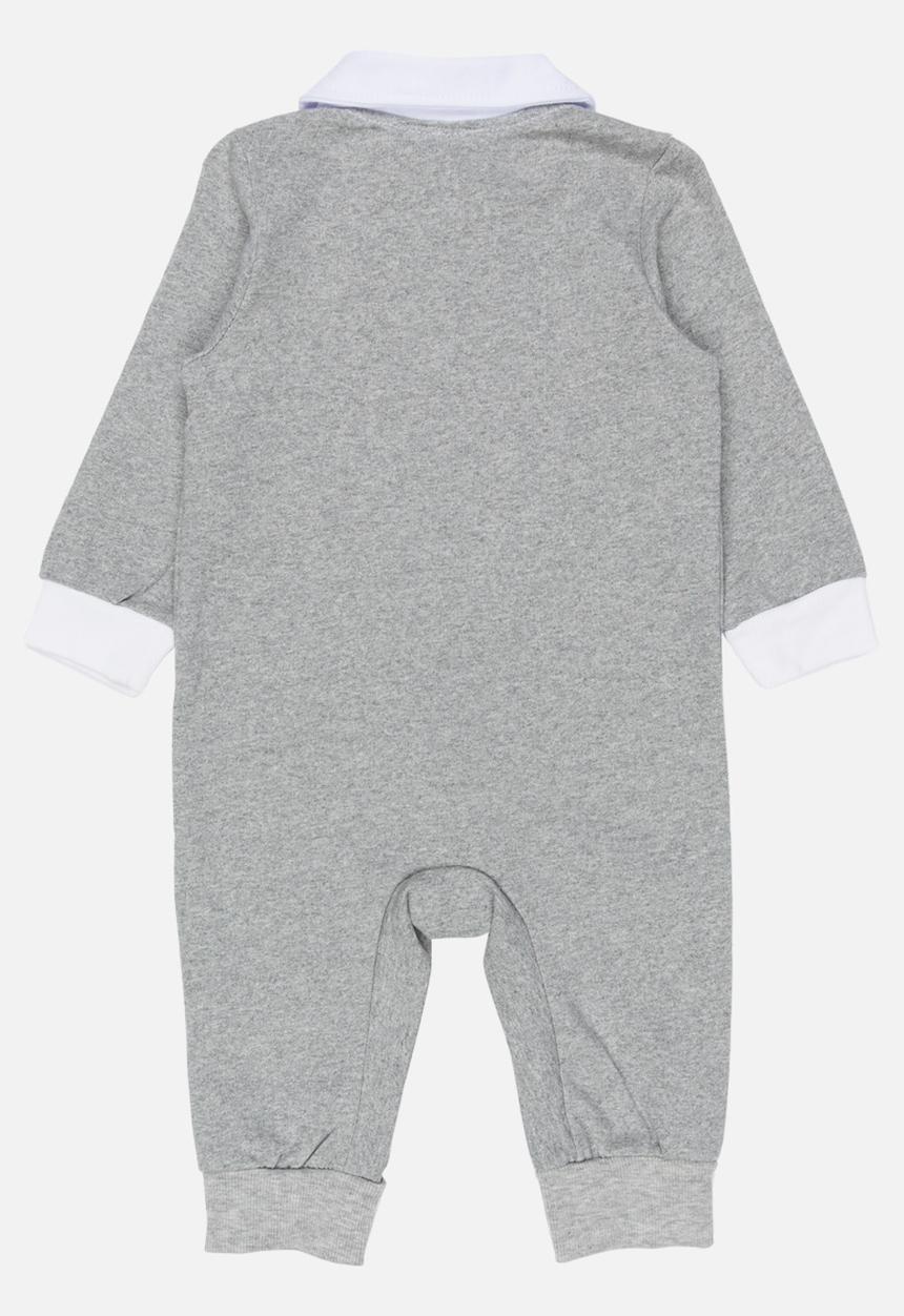Pop Candy - Printed Romper Grey