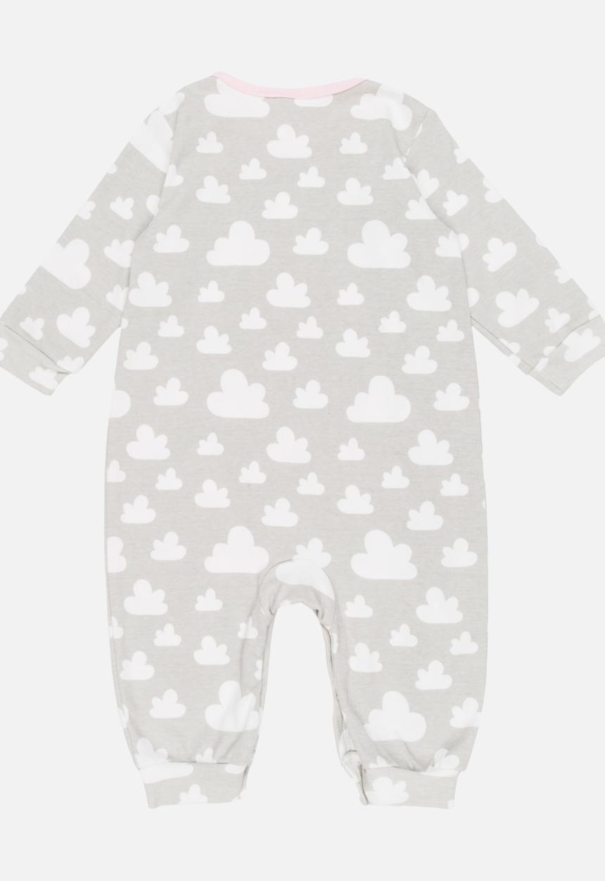 Pop Candy - Printed Sleepsuit Grey
