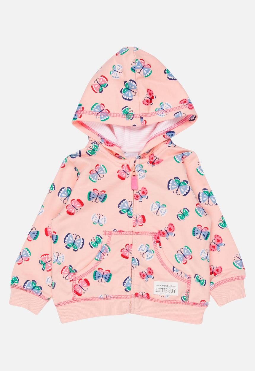Pop Candy - Butterfly Hoodie Mid Pink