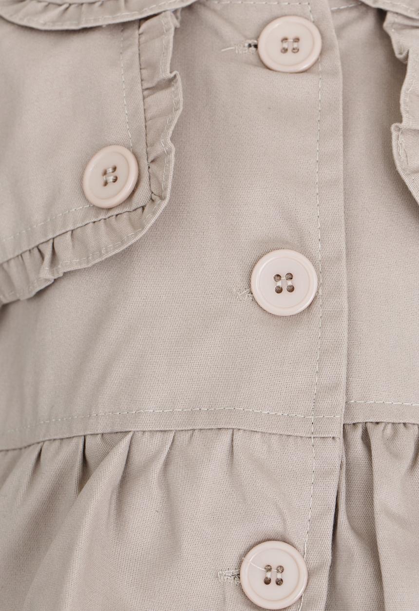 Pop Candy - Girls  Hooded Jacket Stone