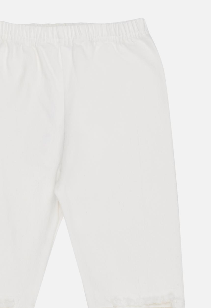 Pop Candy - Ripped Skinny Jeans White