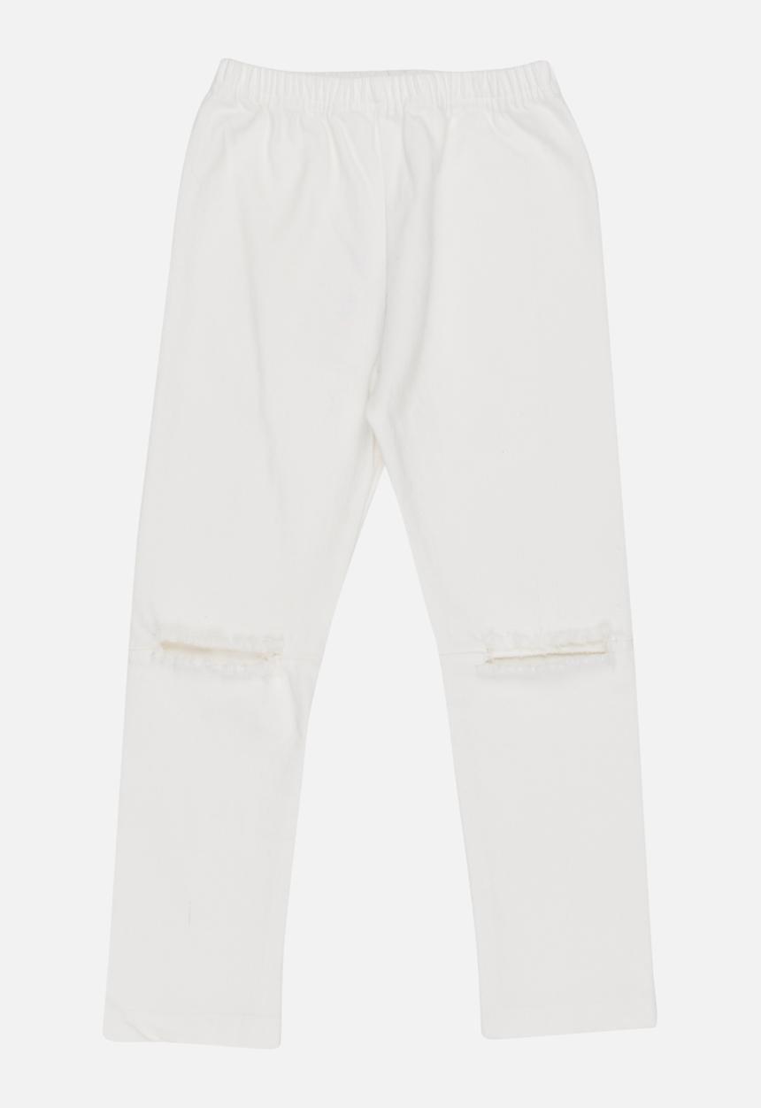 Pop Candy - Ripped Skinny Jeans White