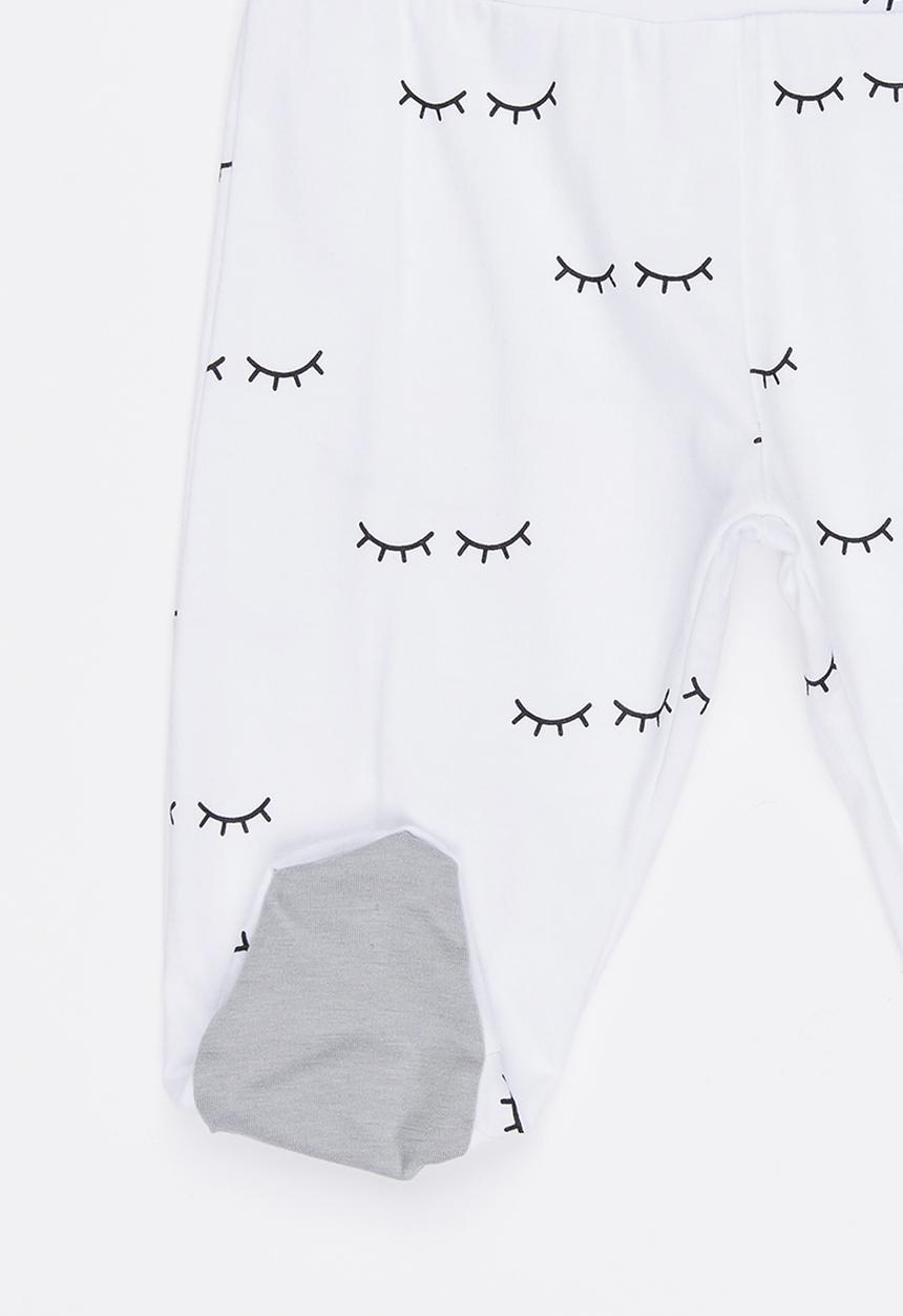 Pop Candy - Printed Pull On Pant White