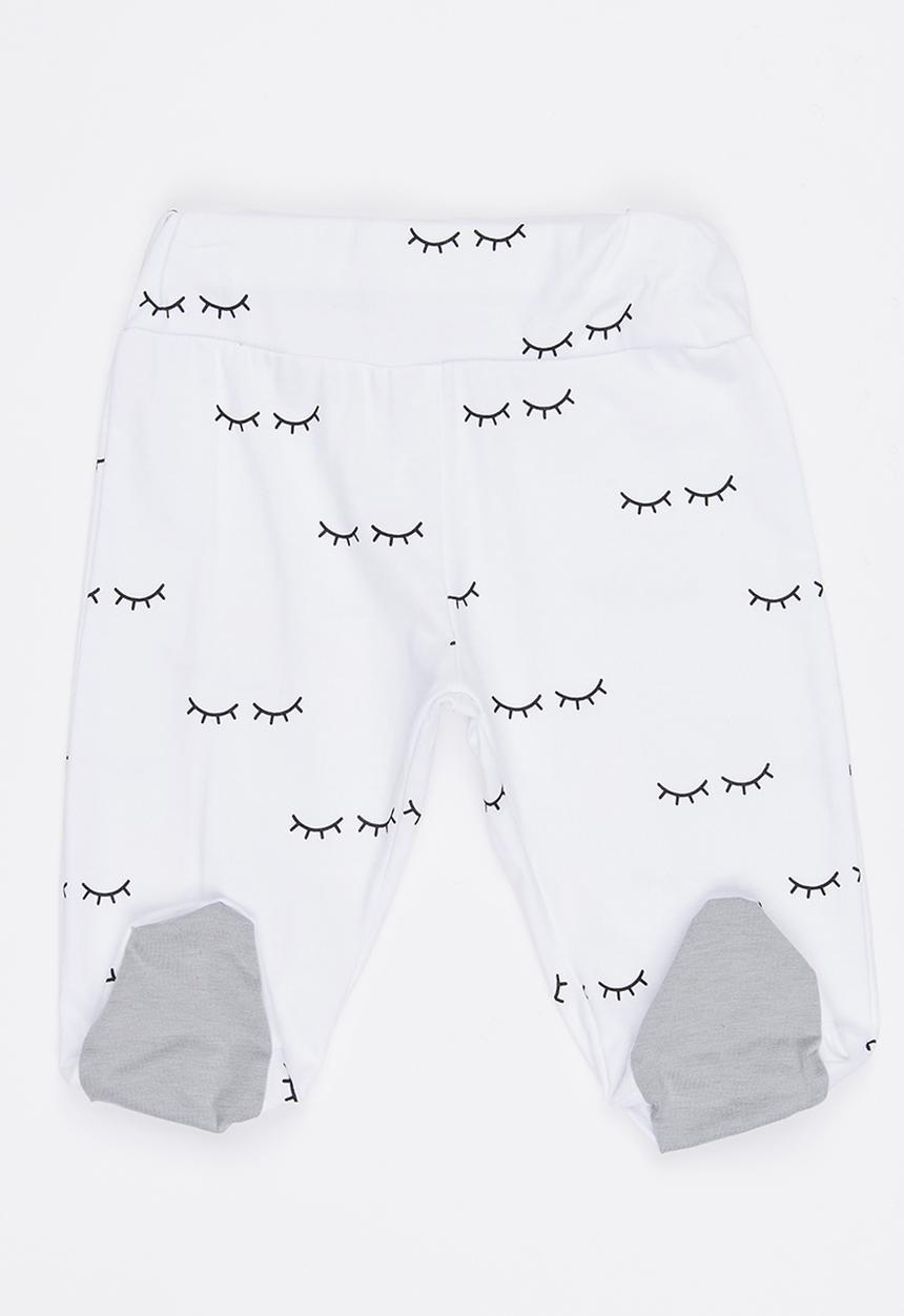 Pop Candy - Printed Pull On Pant White