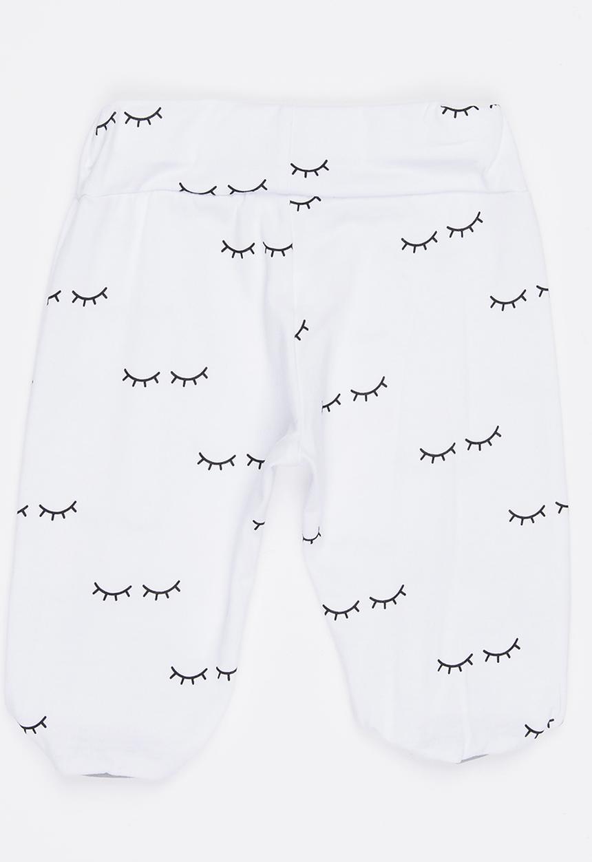 Pop Candy - Printed Pull On Pant White