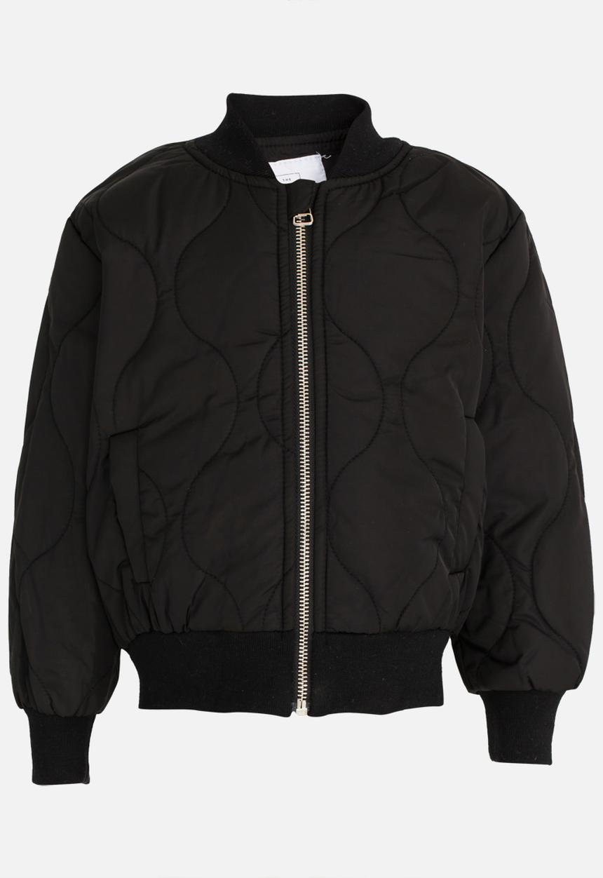 Pop Candy - Girls Quilted Puffer Jacket Black