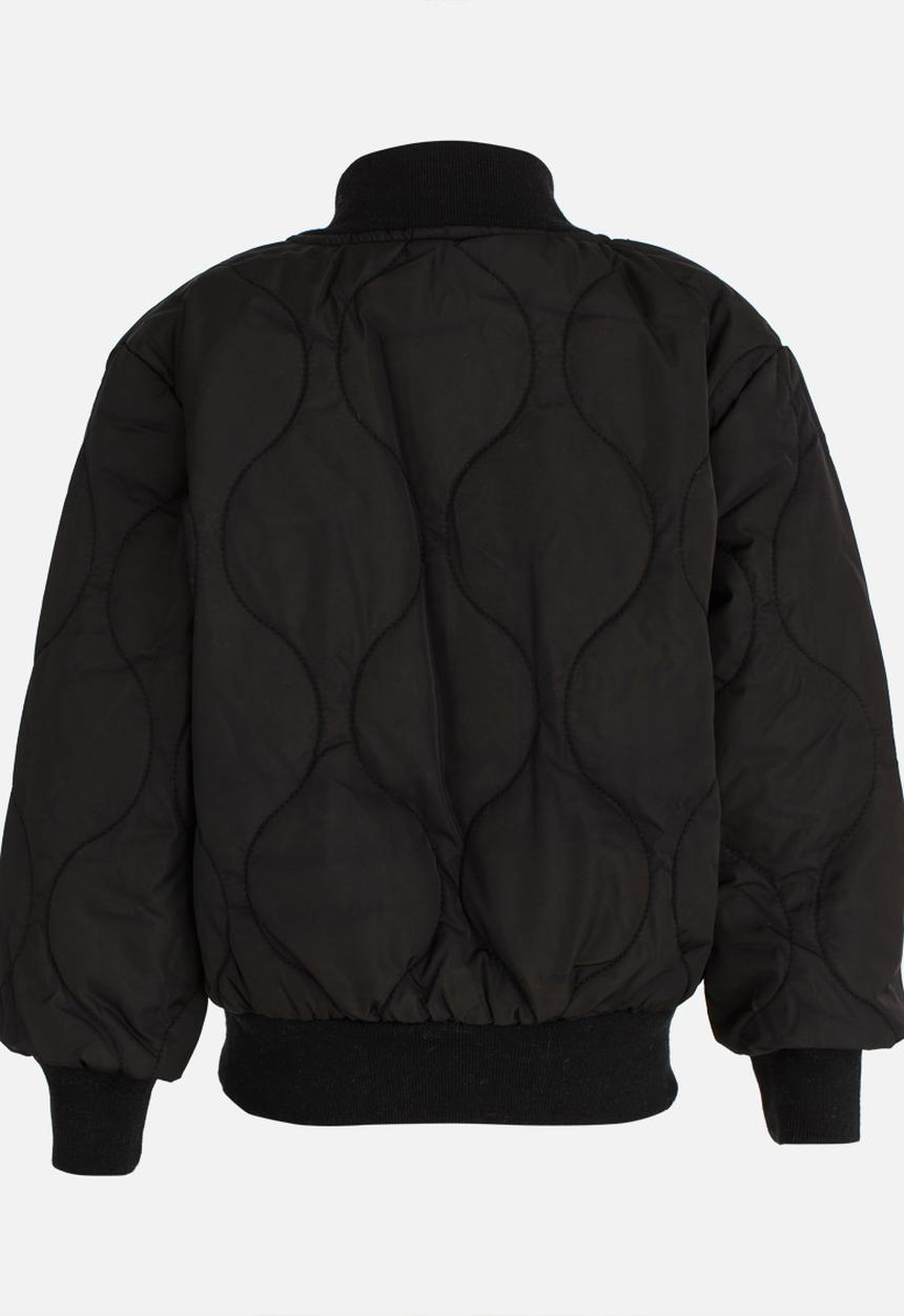 Pop Candy - Girls Quilted Puffer Jacket Black