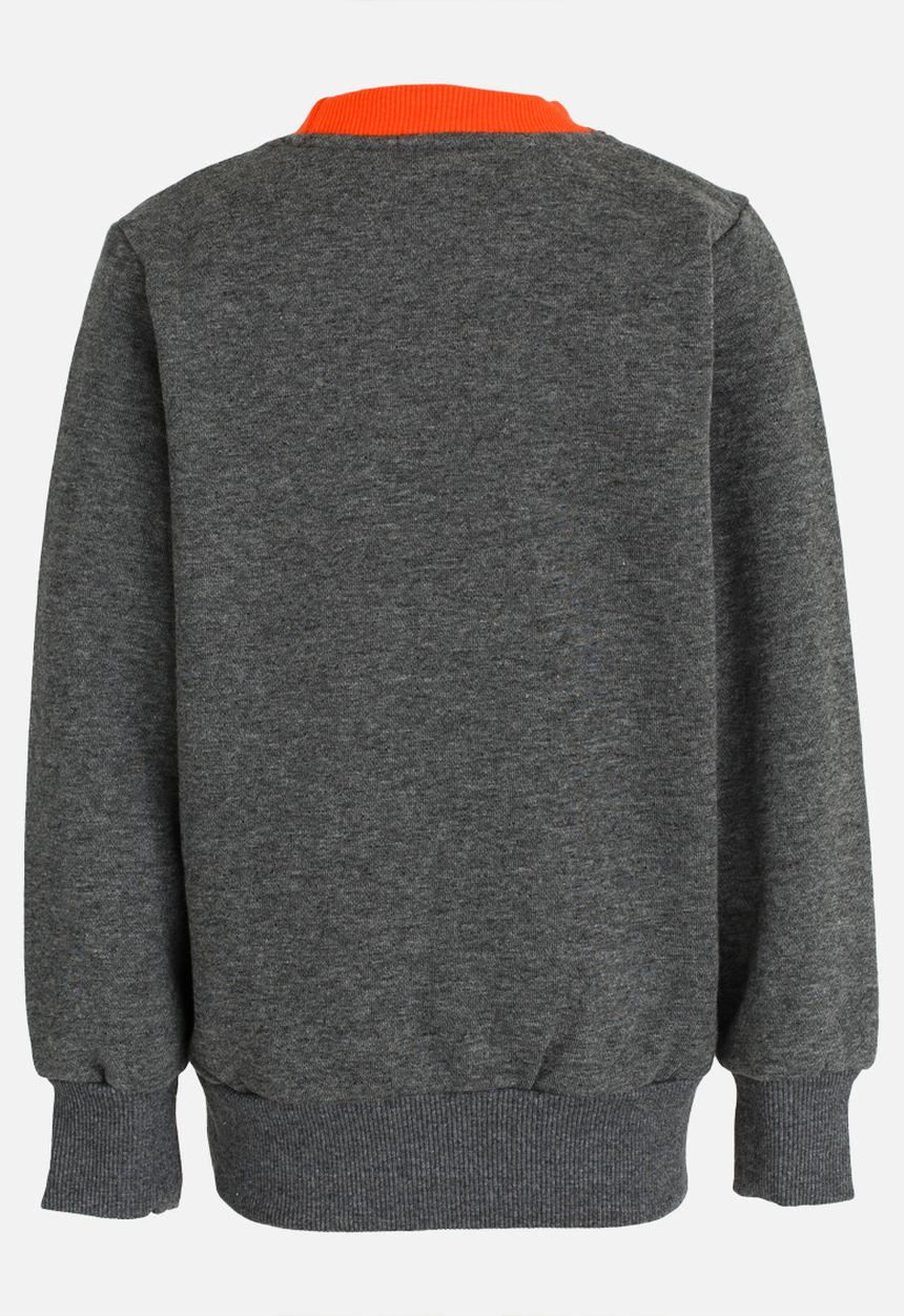 Pop Candy - Printed Sweat Top Mid Grey