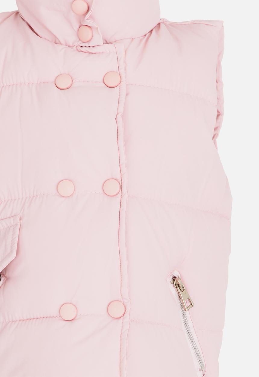 Pop Candy - Girls Puffer Vest Mid Pink