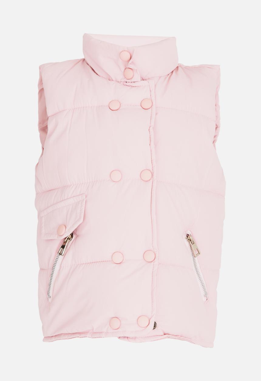 Pop Candy - Girls Puffer Vest Mid Pink