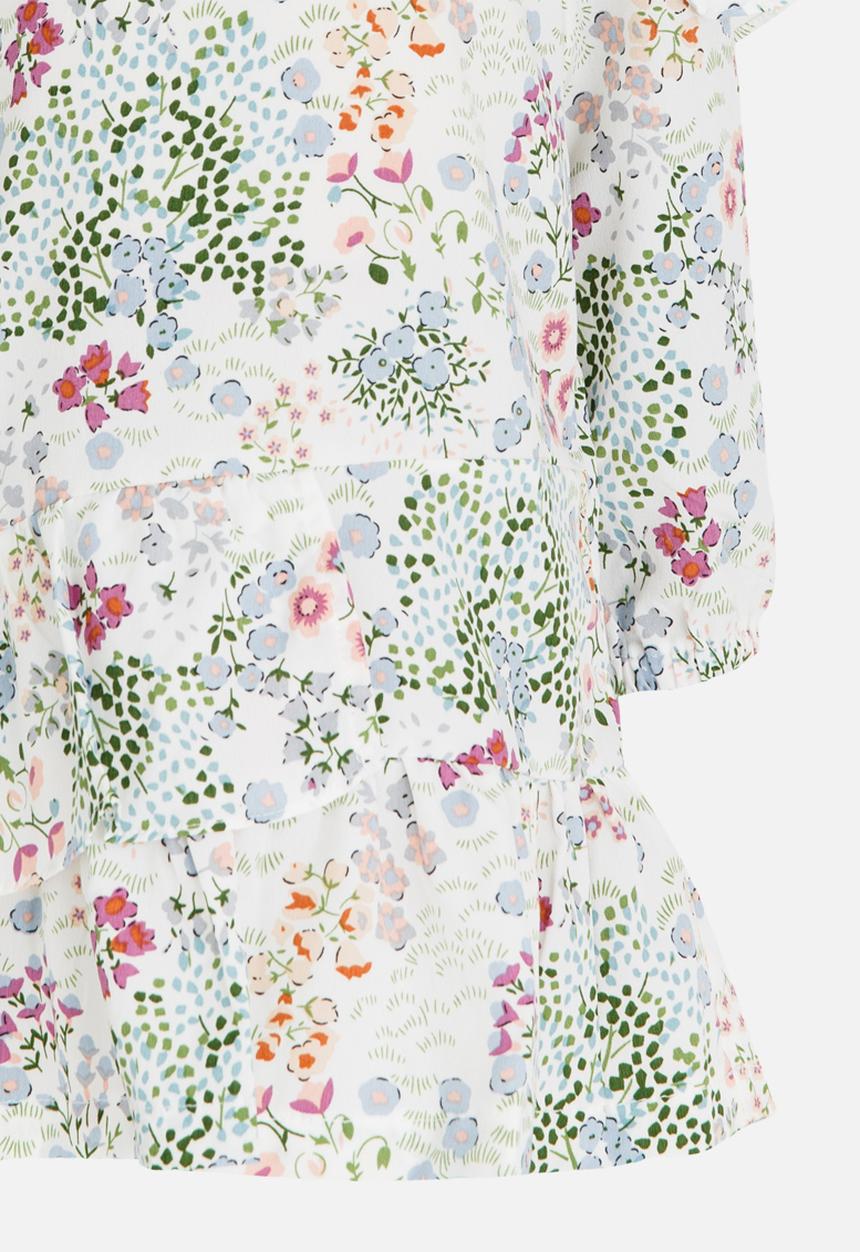 Pop Candy - Long Sleeve Printed Dress Multi-colour