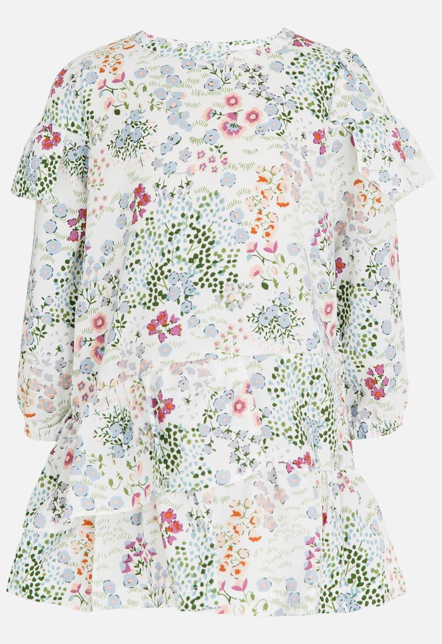 Pop Candy - Long Sleeve Printed Dress Multi-colour