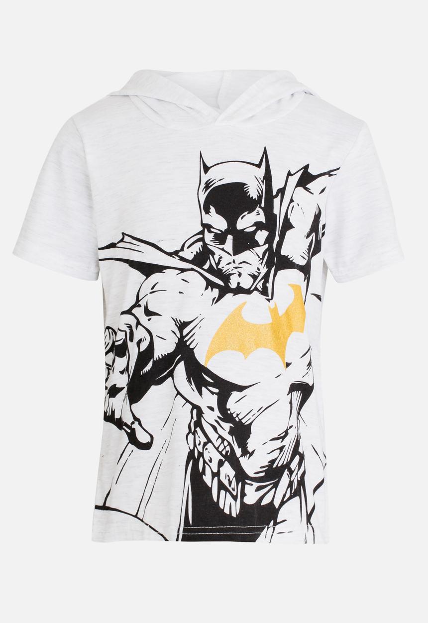 Pop Candy - Printed Batman Hooded Tee White