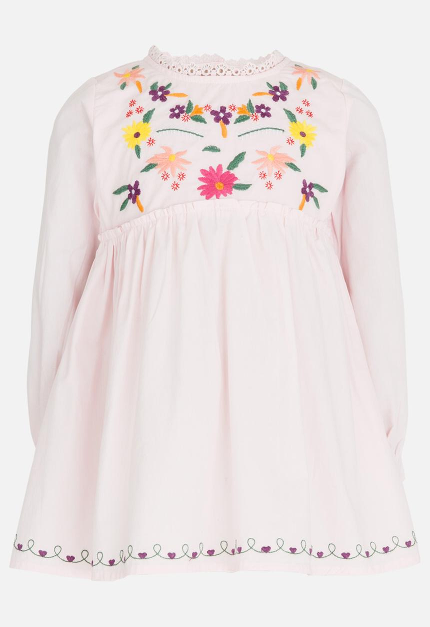 Pop Candy - Long Sleeve Printed Dress Mid Pink