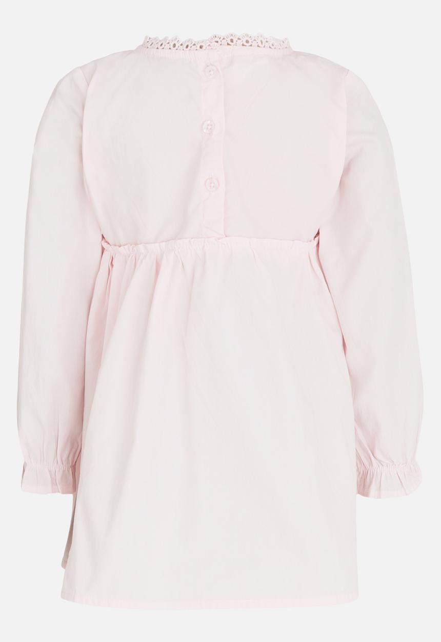 Pop Candy - Long Sleeve Printed Dress Mid Pink