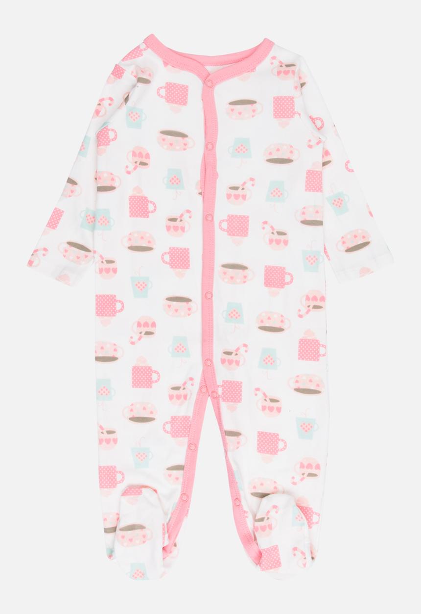 Pop Candy - Printed Sleepsuit Pale Pink